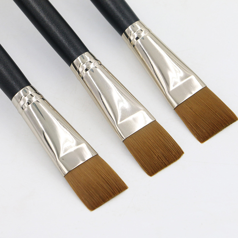 Beauty Makeup Foundation - 【L】Düz Kare Fondöten Fırçası Yumuşak Saç