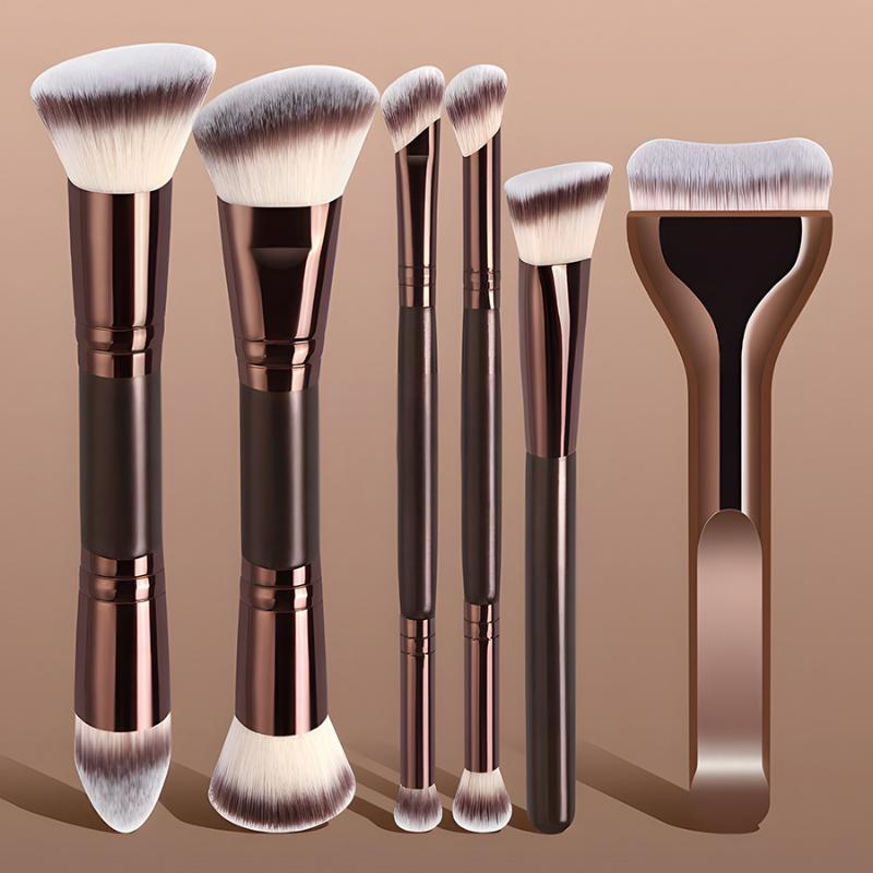 Ms Beauty Makeup - Çift Başlı Yüz Makyaj Fırça Seti