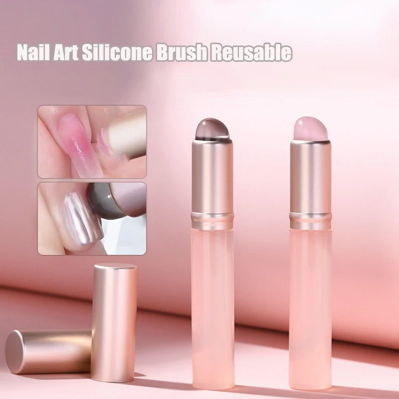 Lip Liner Pencil - 1 adet Nail Art Silikon Aplikatör