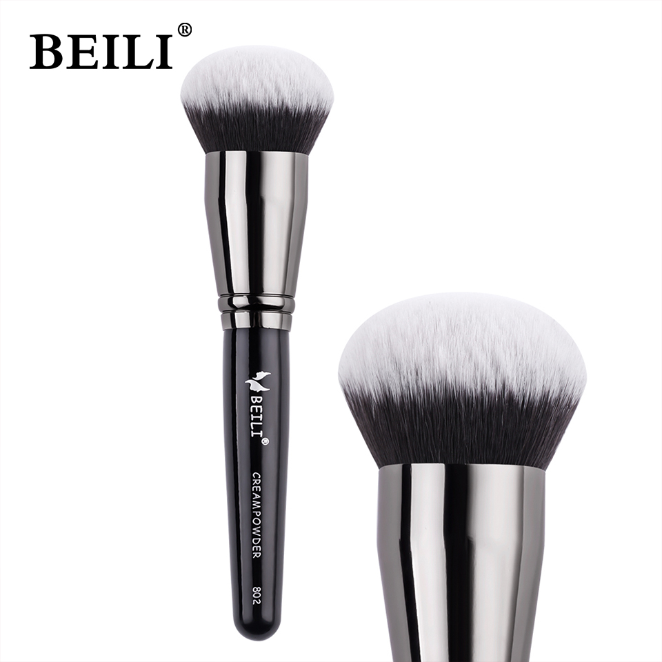 Beauty Queen Makeup - Siyah Fondöten Makyaj Fırçası Krem Fondöten
