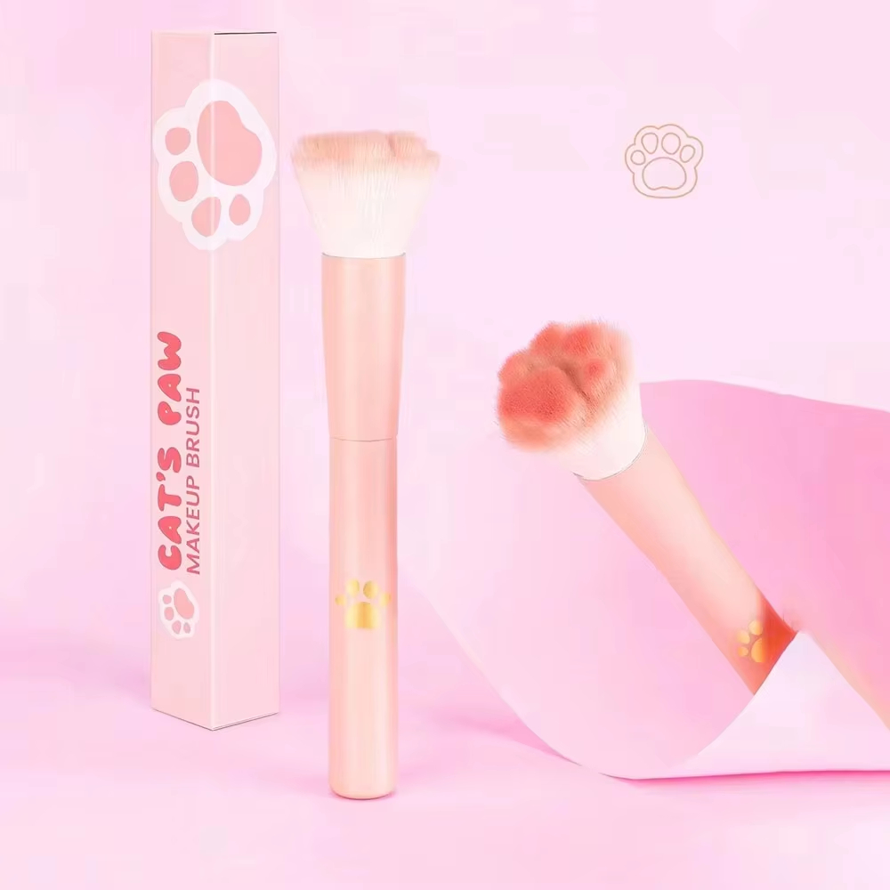 Beauty Queen Makeup - 1 Adet Kedi Patisi Allık Fırçası,