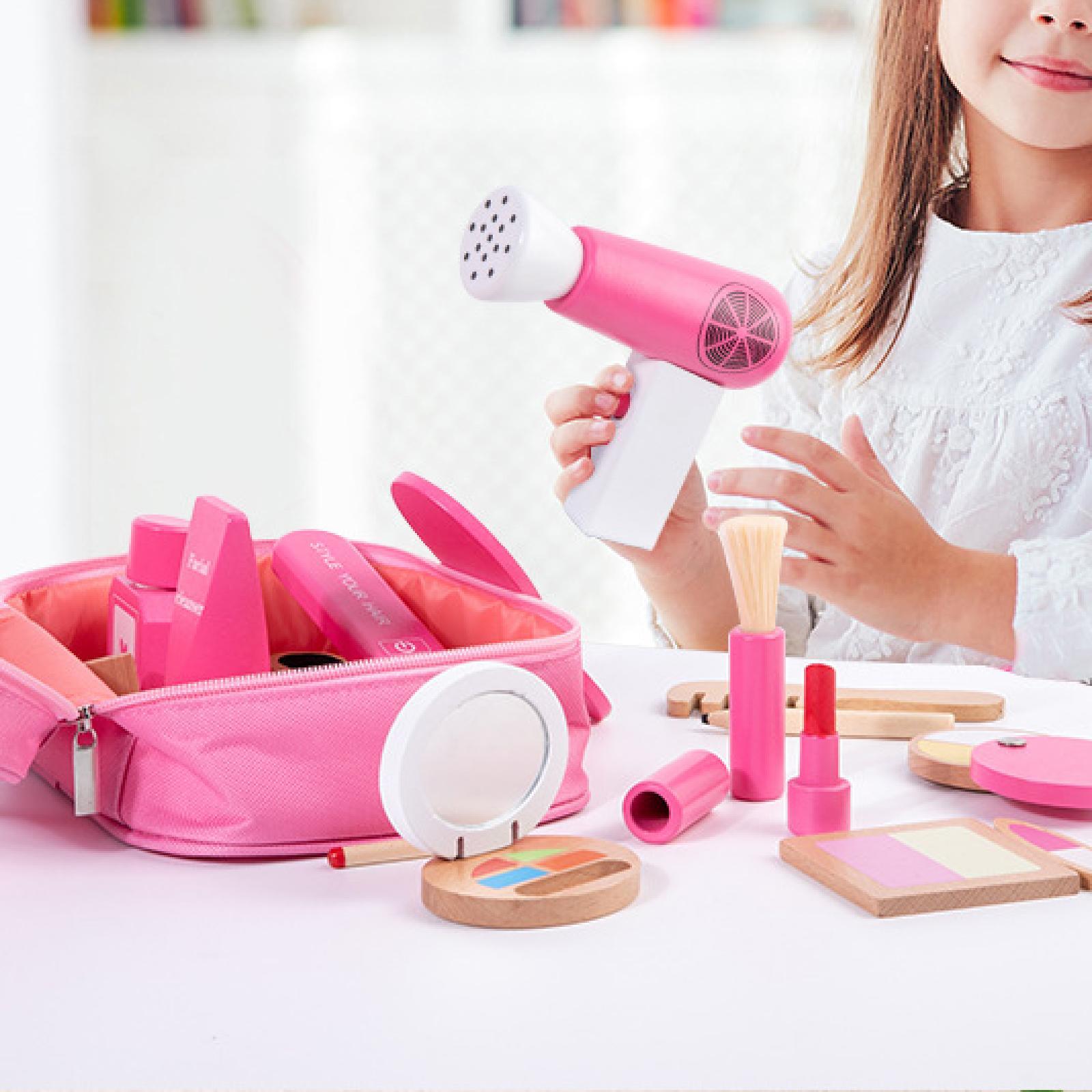 Beauty Makeup Kids - Çocuklar Rol Yapma Fırçaları Oyun Kozmetik