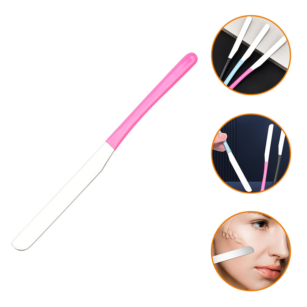 Beauty Makeup Foundation - Paslanmaz Çelik Makyaj Spatulası Metal Uzun
