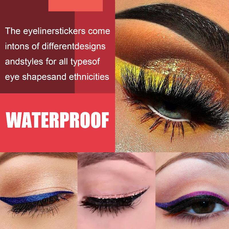Beauty Makeup Look - Sahte Kirpikler ve Eyeliner Çıkartma Seti