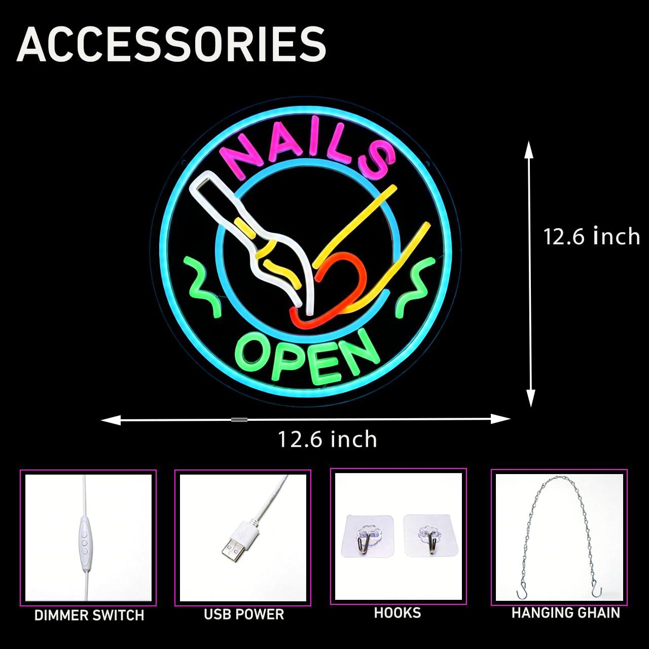 Nails Open Neon Tabela USB Kıs - Beauty And Makeup Studio incelemesi ve fiyatı