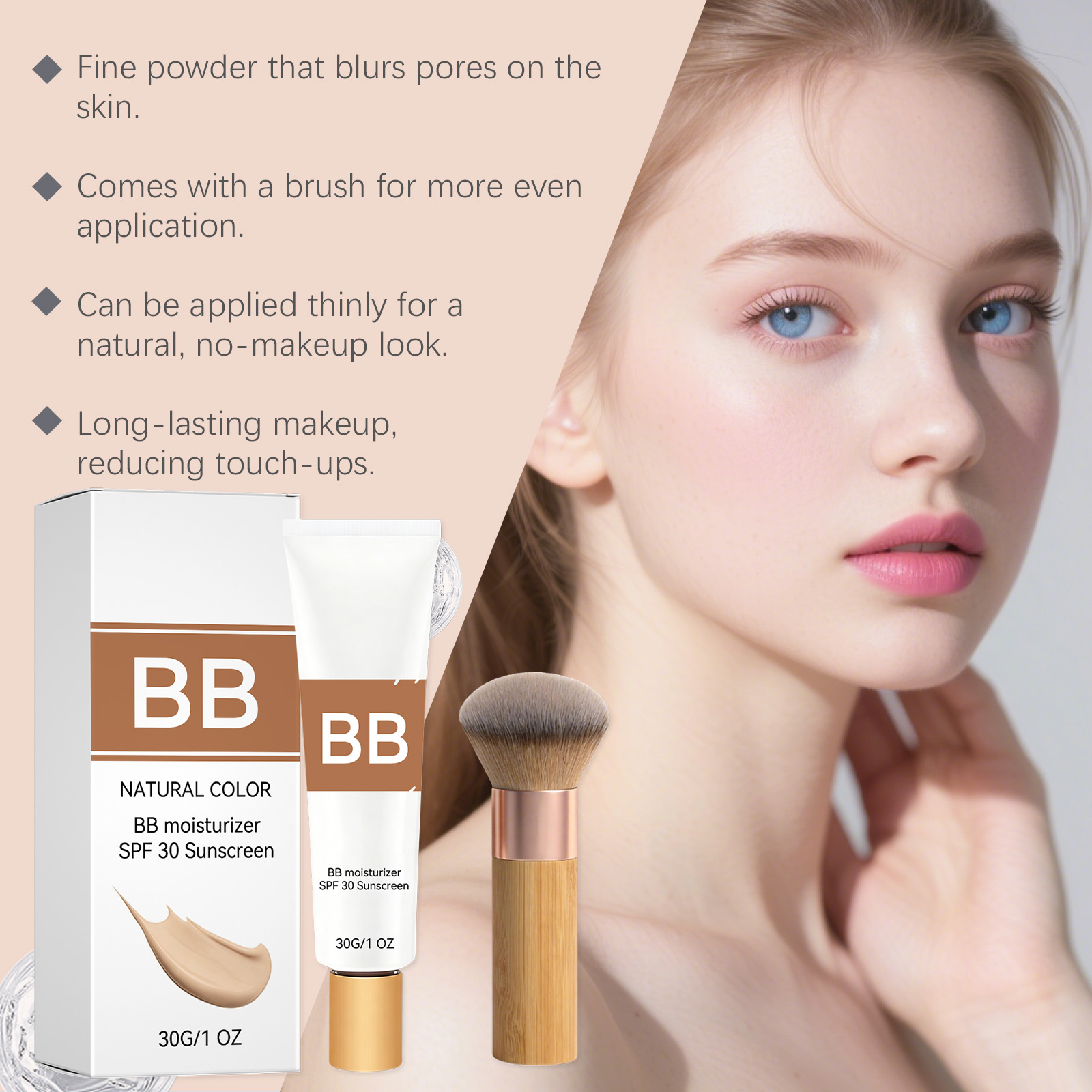 SPF 30 Renkli Nemlendirici BB  - Beauty Makeup Foundation incelemesi ve fiyatı