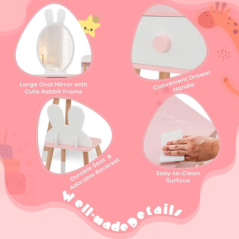 EY Çocuk Makyaj Masası, Tavşan - Beauty Makeup For Kids incelemesi ve fiyatı
