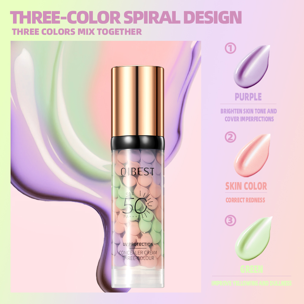 QIBEST Yüz Makyaj Bazı Üç Renk - Beauty Makeup Foundation incelemesi ve fiyatı