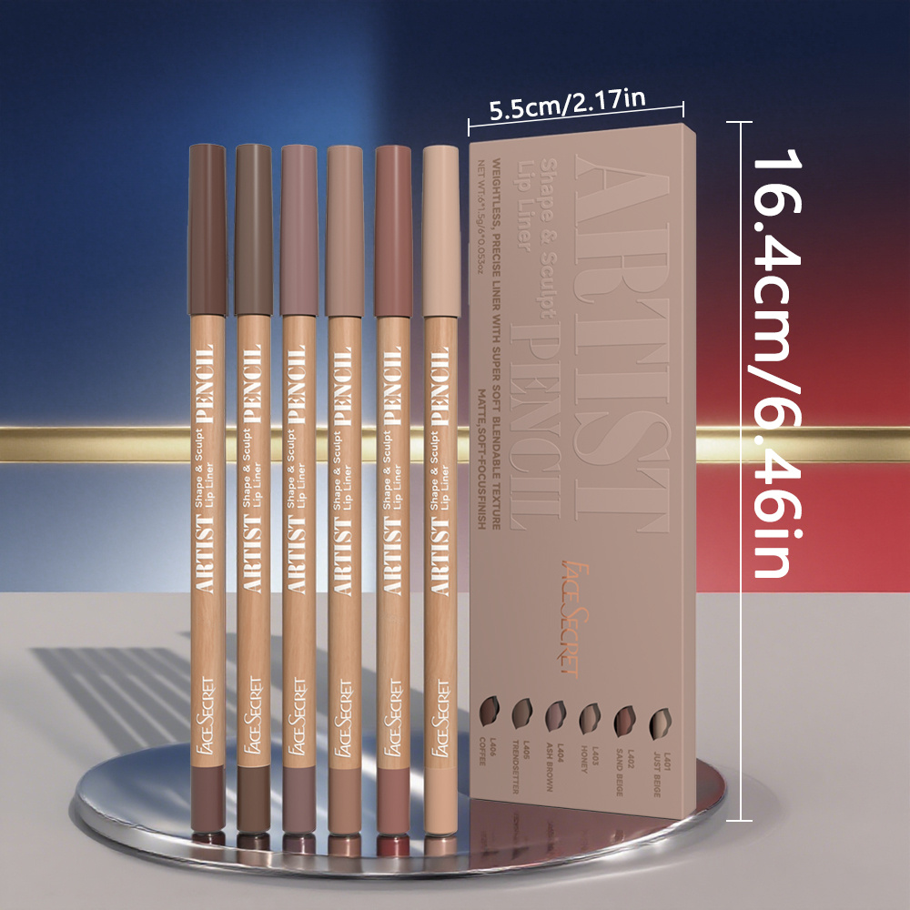 6'lı Set Artist Face Secret Du - Lip Liner Pencil incelemesi ve fiyatı