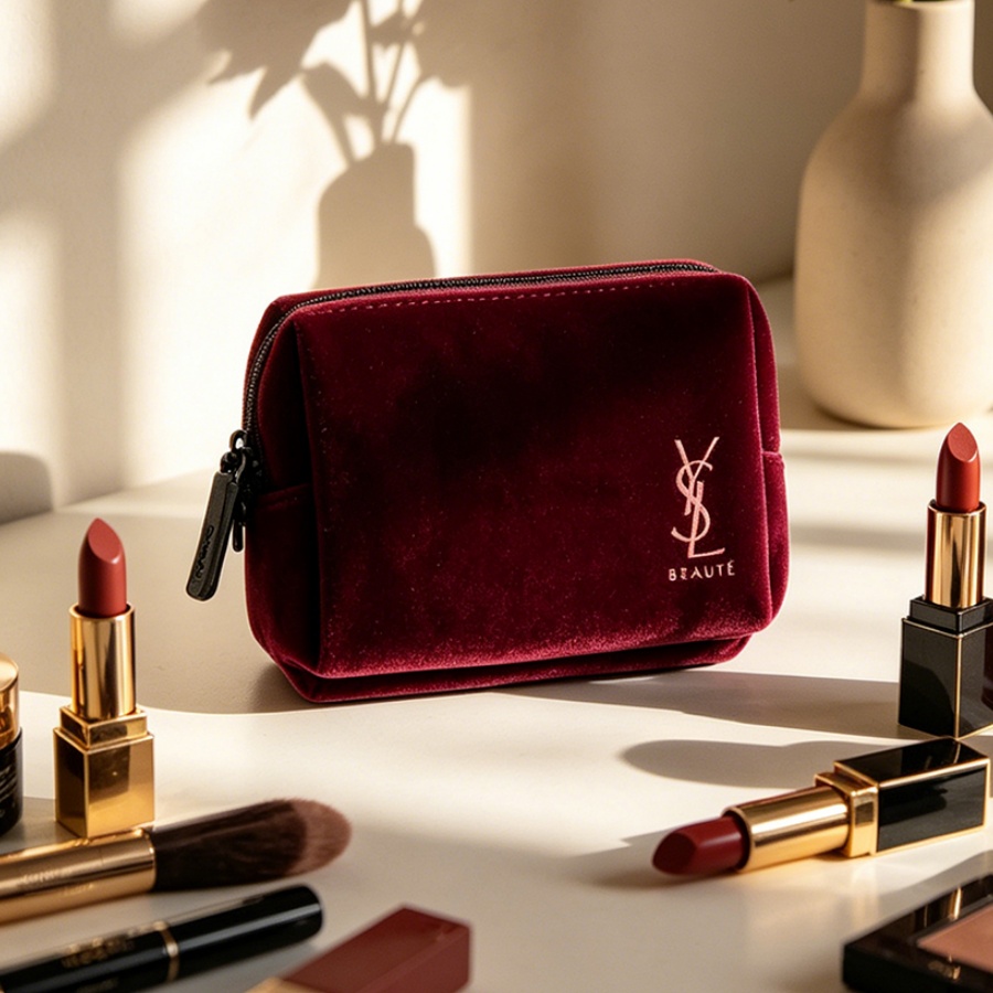 YSL'nin Çantası Şarap Kırmızıs - Ysl Beauty Makeup Bag incelemesi ve fiyatı