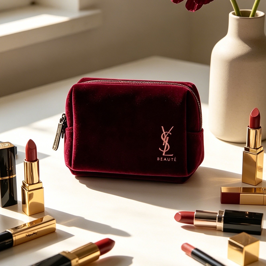 YSL'nin Çantası Şarap Kırmızıs - Ysl Beauty Makeup Bag incelemesi ve fiyatı