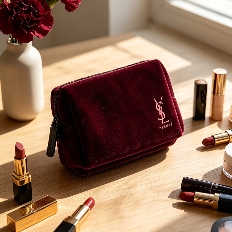 YSL'nin Çantası Şarap Kırmızıs - Ysl Beauty Makeup Bag incelemesi ve fiyatı