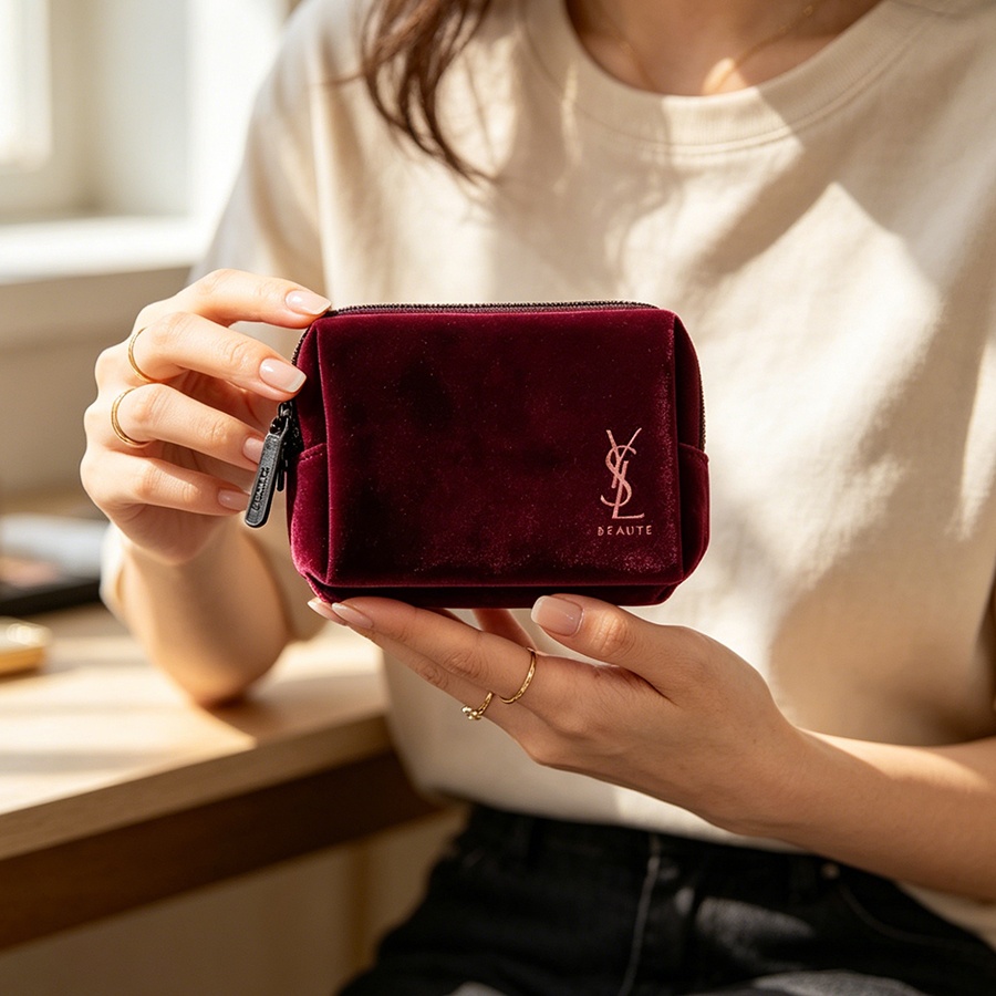 YSL'nin Çantası Şarap Kırmızıs - Ysl Beauty Makeup Bag incelemesi ve fiyatı