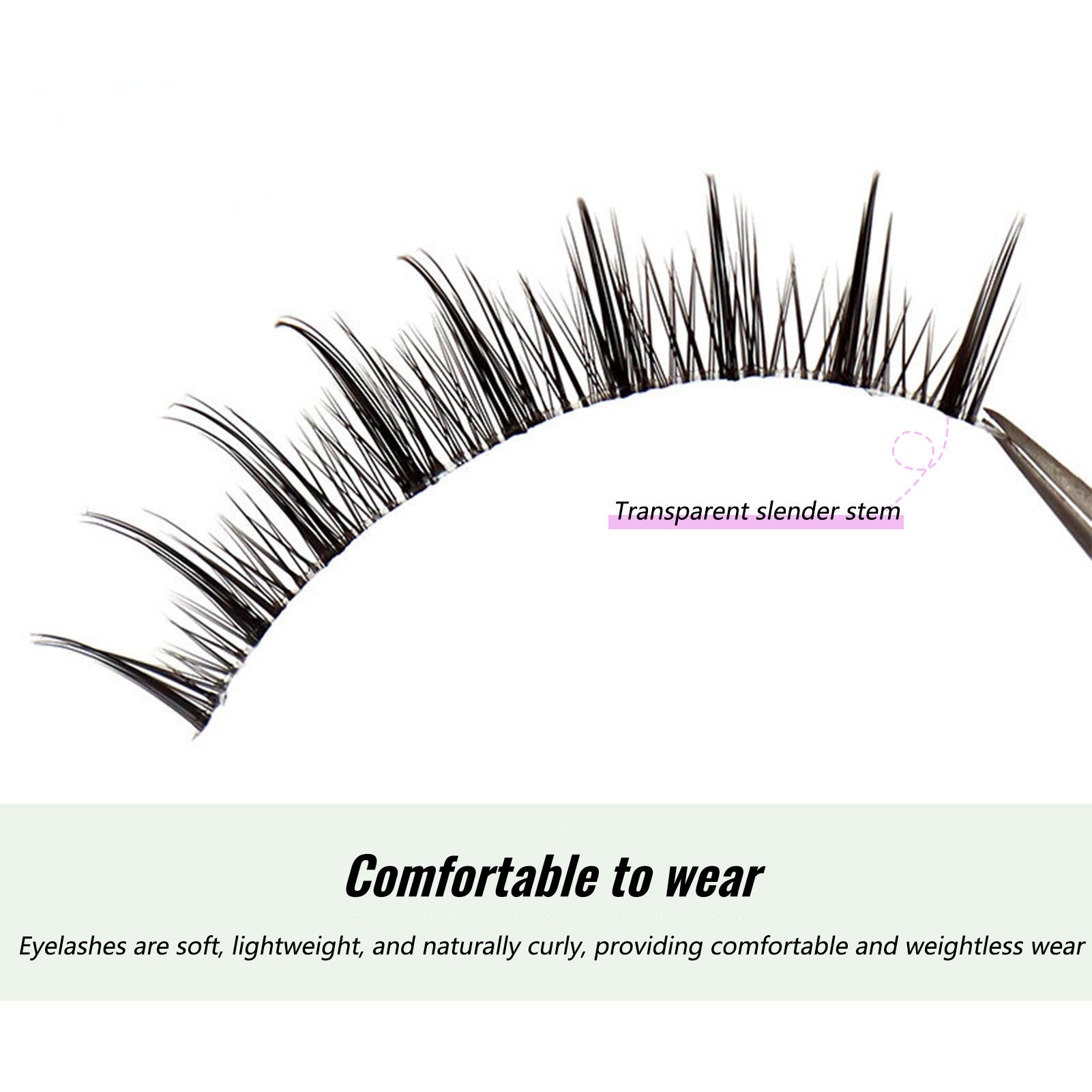 Kirpikleri Wispy kirpikler 6-1 - Beauty Makeup Look incelemesi ve fiyatı