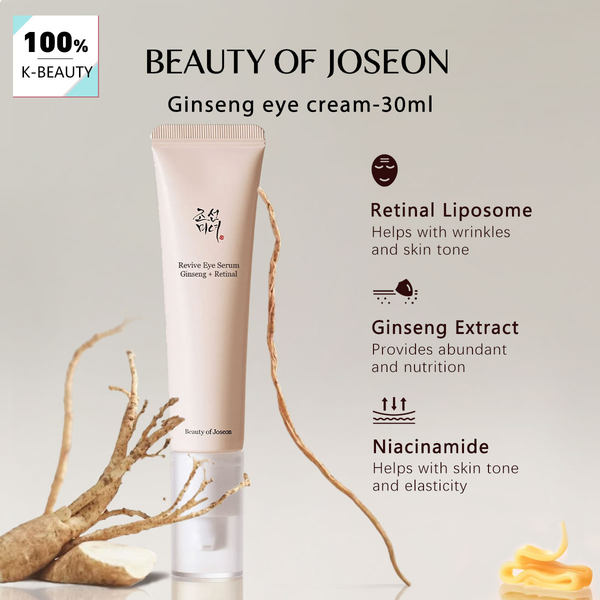 BEAUTY OF JOSEON Ginseng Göz K - Beauty Of Joseon Makeup incelemesi ve fiyatı