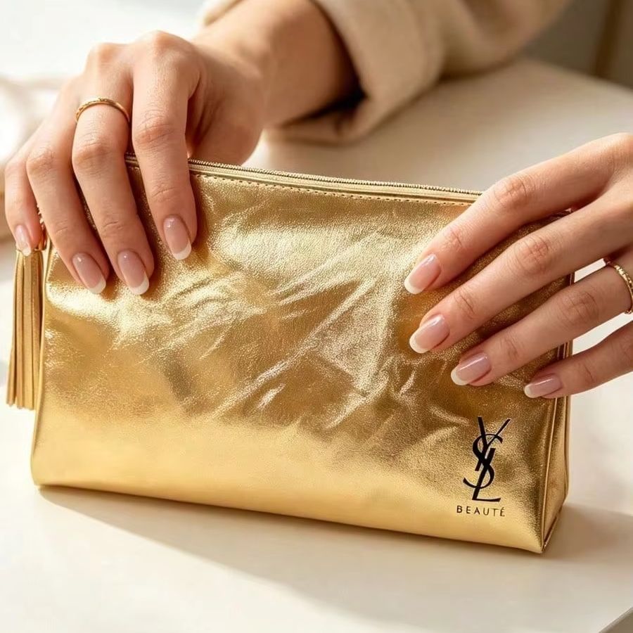 YSL Beaute Metalik Altın Fermu - Ysl Beauty Makeup Bag incelemesi ve fiyatı